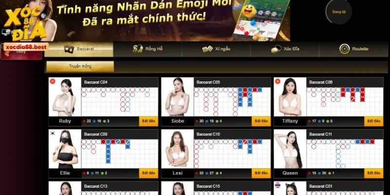 Casino online là một trong những sảnh hấp dẫn tại Xocdia88