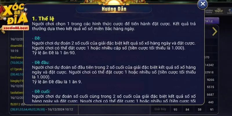 Lô đề online là một trò chơi hấp dẫn tại nền tảng xocdia88